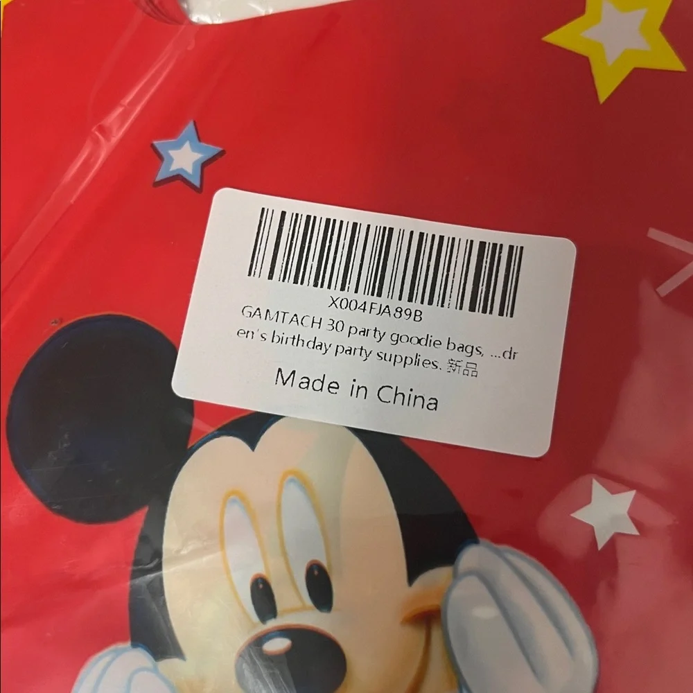 Amazon GamTach 30 Party Goodie Bags Children’s Mickey Mouse